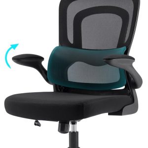 Farini Ergonomischer Stuhl Büro Computer Stuhl mit Rollen Schreibtisch für Bequemer Home Office Höhenverstellbar Chefsessel Bürostuhl mit Kopfstütze
