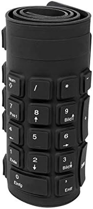 LogiLink Flexible & wasserfeste Tastatur (QWERTZ) 109 Tasten, mit USB-PS/2 Adapter, Farbe: Schwarz, geeignet für Arbeitsplätze mit erhöhter Verschmutzungsgefahr – Bild 3