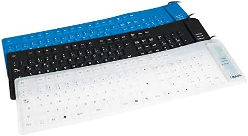 LogiLink Flexible & wasserfeste Tastatur (QWERTZ) 109 Tasten, mit USB-PS/2 Adapter, Farbe: Schwarz, geeignet für Arbeitsplätze mit erhöhter Verschmutzungsgefahr – Bild 7