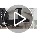 SONGMICS Ergonomischer Bürostuhl, Computerstuhl, Mesh-Stuhl, Lendenkissen und Kopfstütze verstellbar, maximale Belastung: 150 kg, höhenverstellbar, Tintenschwarz, OBN063B01 – Bild 8