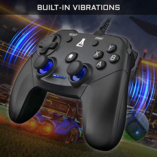 THE G-LAB K-Pad THORIUM - Gaming-Controller PC & PS3 USB mit integrierter Vibration, Gamepad-Game-Controller-Kabel verbunden - Joystick für PC Windows 10-11, PS3 (Mit Kabel) – Bild 3